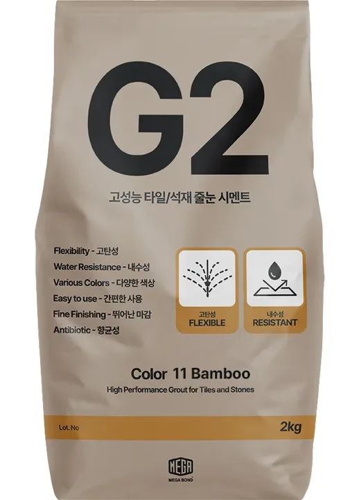 줄눈 색상 G2 줄눈시멘트 Color 11 Bamboo 2kg 포장